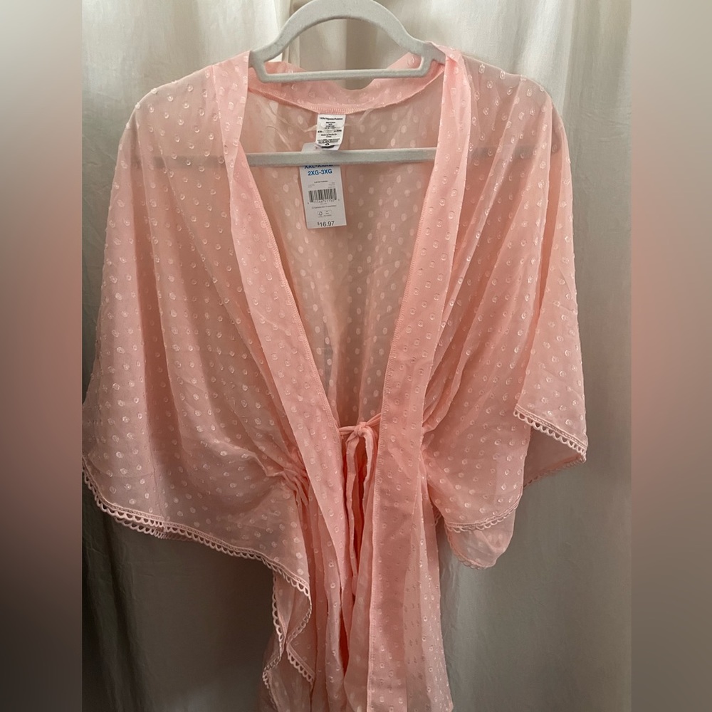 Time and Tru pink kimono cardigan